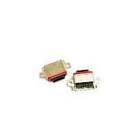 Разъем USB 3.1 Type-C Гнездо на плату (26pin SMD /2 уст. лепестка SMD) тип-C ver.3.1 Гориз.исп; поверхн.монтаж (дл=10.2мм/шир=9.7мм/16.8мм с крепежом)