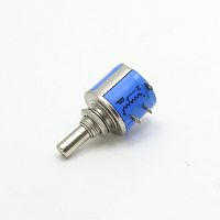 РЕЗИСТОР 2W Переменный   B5K (4.7K) прецизионный многооборотный (Число оборотов - 10) линейная 5% вал 6,3мм (2W проволочный) (3540S-1 (502))