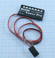 Индикатор бортового напряжения TowerPro For Aircraft 4,8-6,0V Бортовой индикатор заряда аккумулятора. Подключается к свободному каналу приемника. Пит: