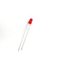 СВЕТОДИОД 3мм КРАСНЫЙ 6cd (6000mCd) 2V уг.свеч: 60°; цв.линзы: матовый ( DFL-3014URD-6 №4 )