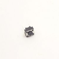 Микрокнопка квадратная тактовая, 2pin, 6x6x4,3мм, L=0,5мм (KAN0653-0431B)