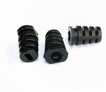 Кабельный ввод под провод D= 6мм, размер 18х12мм материал: (пластик -полиамид -PA) спираль Черный