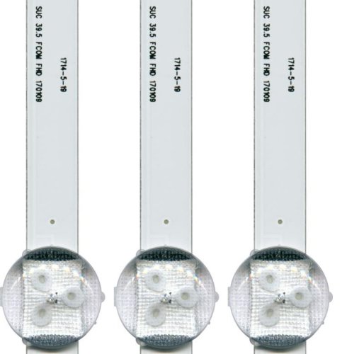 Светодиодная планка для подсветки ЖК панелей 40" 3V (8линз) SVC 39.5 FCOM FHD 170109 (планка 772 мм 8 линз)