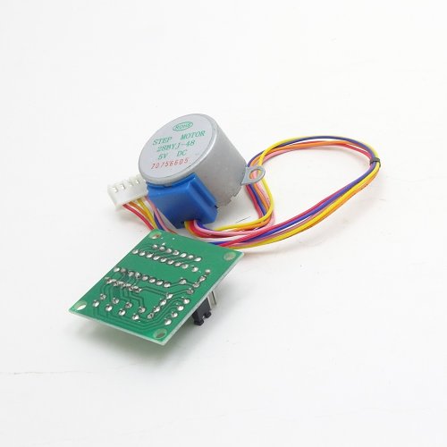 ШАГОВЫЙ ДВИГАТЕЛЬ 28BYJ-48 DC 5V 160mA; С ДРАЙВЕРОМ двигатель: 4-х фазн; униполярный; встр.редуктор; 15 об/мин; част.100Гц; 5 выводов/ Драйвер (м/сх U фото 2