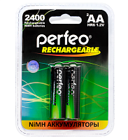 АККУМУЛЯТОР R06 ( AA/ R6 ) 2400mAh 1.2V Ni-Mh  PERFEO HR6 BL-2  