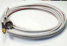 Кабельная сборка N-типа (штекер) на SMA-гнездо (внешняя резьба); кабель RG58U L=5м