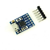 МОДУЛЬ: ПРЕОБРАЗОВАТЕЛЬ USB-UART - 6pin (CH340G) Линии:TX;RX;GND;DTR;UCE;R/C; Напряжен. на выходе TTL: 3,3V/5V; Поддержка: (ESP8266, Arduino Pro Mini 