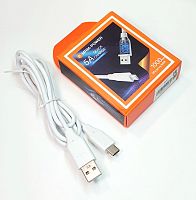 КАБЕЛЬ USB-AM / USB x Type-C (штекер) 1.0 5A  М9t; Круглый в резиновой изоляции; d=4мм; цв:Белый  