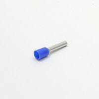 Наконечник втулочный/трубчатый для кабеля 2.5mm2   12мм (d-наружн-2,6мм/d-внутр.-2,3мм) синий DN02512