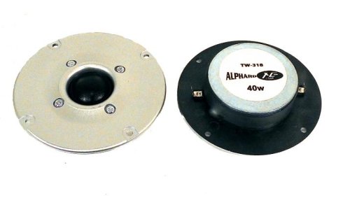 ДИНАМИК ВЧ 110ММ 4.3" 16 OM "ALPHARD" (TW318 SILVER TW-318) TWEETER/ном.-20W макс.-40W /2000Гц - 20000 Гц/Чувств.-96dB/Материал диффузора-шелк/ строн