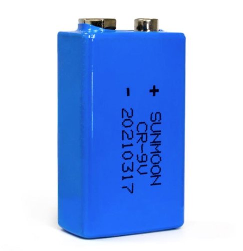 БАТАРЕЙКА ЛИТИЕВАЯ КРОНА 9V 1200mAh, Литиевая SUNMOON CR-9V  фото 2