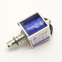 СОЛЕНОИД втягивающе-выталкивающий миниатюрный открытый DC12V  JF-0826B Сила втягивания: 20N/m
