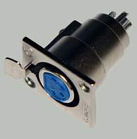 ГНЕЗДО CANON (разьём XLR) 4PIN на корпус МЕТАЛЛ    