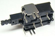 Выключатель для TV, 4pin с фиксацией, AC 220/250V 8.0A (KDC-A10-B1)
