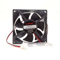 Вентилятор компьютерный DC12V, 80x80x25мм, 7 лопастей, 2500об/мин., подш. скольжения, разъем: фишка-2pin, 2pin, 0.12A 27дБ Gembird FANPS, пластик, про