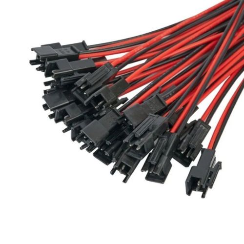 РАЗЪЕМ (комплект) 2pin, SM2,54-2P ЧЕРНЫЙ,( Штекер с замком+ Гнездо ). С проводами L=10см. (красн./черн.), Для подключения драйверов к светод. технике фото 3 РАЗЪЕМ (комплект) 2pin, SM2,54-2P ЧЕРНЫЙ,( Штекер с замком+ Гнездо ). С проводами L=10см. (красн./черн.), Для подключения драйверов к светод. технике фото 3