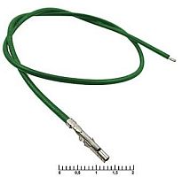 Контакт питания (гнездо) на проводе L=20см (MF-F 4,20mm AWG20 0,2m Green) (ЗЕЛЕНЫЙ) (Для разъемов серии MINI-FIT) 5557