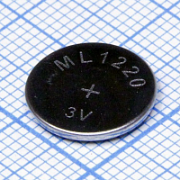 Аккумулятор ЛИТИЕВЫЙ 1220 ( ML1220 ) 3v  15Mah марганцево-литиевый  <Дисковая> ( 12,5х2,0мм )   ; Использ.в  компьютерн.оборудовании. Индонезия 