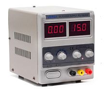 Блок питания лабораторный трансформаторный, 0-15V, 0-2A, 30W, 165x118x230мм, вх: AC 220-250V, с кабелем YIHUA 1502DD