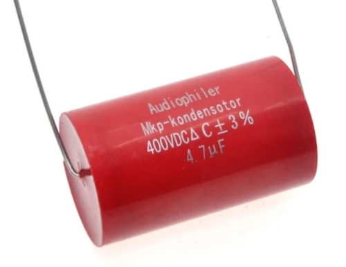 Конденсатор металлоплёночный HI-FI   5.6 mkF 400V  AUDIOPHILER HI-FI AUDIO в фильтрах АС (5%) размер d=21х L-37 мм MKP-CYCAP