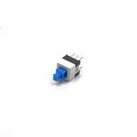 Микрокнопка квадратная модульная, 6pin с фиксацией, 30V 0.1A, 7x7x12мм (PB22E07)