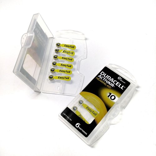 БАТАРЕЙКА  ZA10 <DURACELL ACTIVAIR®> (PR70/P10/DA10) 1,45V 100mAh, Zinc-Air ( воздушно-цинковая)( 5,8х3,6мм) Для слуховых аппаратов, ЦЕНА за 1шт. Герм