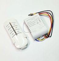 Универсальное дистанционное управление 220v ( 3 канала по 500w )  ( ET-3D )  Для управления люстрами, светильниками и др.приборами. Монтируется в л