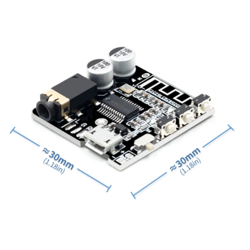 МОДУЛЬ Bluetooth аудио VHM-314-V2.0 с кнопками управления На м/сх AS22BP0U002-55F4 Напряжение пит: 3,7 – 5V; соотношение сигнал/шум: 90dB; micro USB,  фото 3