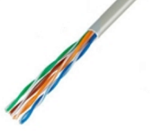 КАБЕЛЬ ВИТАЯ ПАРА - 4 ПАРЫ UTP-4 5E (Алюминий покрытый медью) (Одножильный 24AWG 1/0.511=0.2mm2