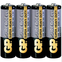 БАТАРЕЙКА R06 (AA/ MN1500) 1,5V GP SUPERCELL 15S GP 15PLEBRA-2S4  Солевая ( Цена за 1шт.)