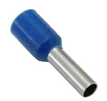 Наконечник втулочный/трубчатый/гильза для кабеля 2.5mm2 8мм (d-наружн-2,6мм/d-внутр.-2,3мм) белый White DN02508 (50061/1)