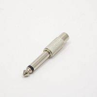 ПЕРЕХОДНИК 6.35 ШТЕКЕР МОНО НА RCA ГНЕЗДО МОНО