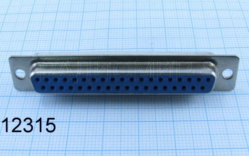 DB-37F ( гнездо 37pin ) (РП15-37Г) для каб. (пайка) (D-SUB)