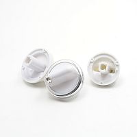Комплект ручек ВПГ 3шт (2 больших, 1 малая)  Белый цвет  (2ручки D=38mm) + (1 ручка 34мм); посад.отверстие п/круг.; материал: пластик