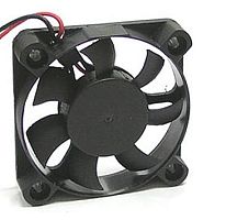 Вентилятор компьютерный DC12V, 50x50x10мм, 7 лопастей, 6200об/мин., подш. скольжения, 2pin, 0.09A 1.08W RQD5010MS, пластик