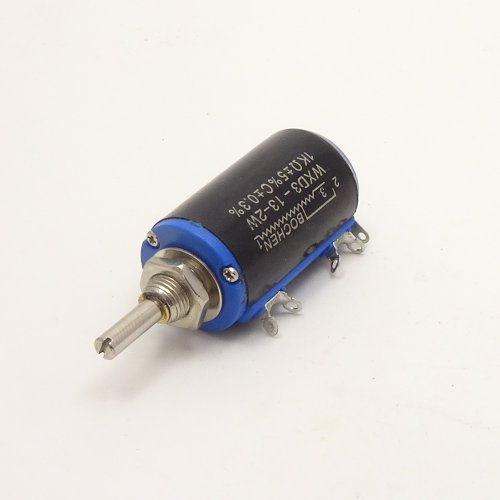РЕЗИСТОР 2W Переменный    1 KOM прецизионный многооборотный МОНО 3pin (Число оборотов - 10) линейная 5% вал 4мм х 20мм / гайка М8 (2W проволочный) (38 фото 2