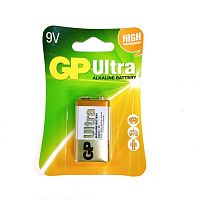 БАТАРЕЙКА КРОНА 9V GP ULTRA  6LR61 Alkaline (6F22/MN1604/6LP3146)