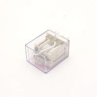 Реле э/м DC12V 5A 8pin, пайка (PCB), Контакты: 2 перекл.группы (2С) (30VDC/5A; 240VAC/5A) 27x22x34мм (HE LI SHUN HLS-4453(18F)-2C / HJQ-22F / HH52P (1