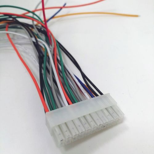 Разъем питания низковольт 22pin шаг 4.2мм (MINI-FIT) (MX5557) с проводами 18-20 AWG (штыревая часть MF-2x11F wire 0.3m) 47х18,7х14мм (ответная гнездов фото 3