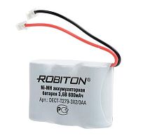 АККУМУЛЯТОР Р/Т ROBITON DECT-T279  3.6V 600mAh  Ni-Mh провод с коннектором- 2pin (аналог T107)   Для питания различных устройств: радиотелефонов, детс
