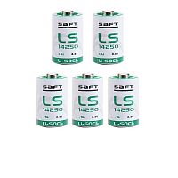 БАТАРЕЙКА ЛИТИЕВАЯ  14250 3.6V 1200mAh  1/2AA  SAFT Li-SOCL2 (литий-тионил-хлорид)  LS14250  Для устройств с непрерывным потреблением тока д