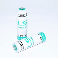 БАТАРЕЙКА ЛИТИЕВАЯ  14500(LS) 3.6v 2600mAh ( размер R06/ AA ) ( SAFT ) 9,36wh, Lithium Li-SOCI2, t экспл: -60+85°C Китай