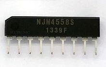Микросхема NJM4558S SIP9