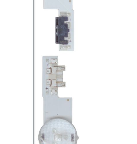 Светодиодная планка для подсветки ЖК панелей 55"(7линз+5линз) D4GE-550DCA-R3/D4GE550DCB-R3 (14.03.17) (Комплект из 2-х частей) Uпит. св/д=3V, под разъ фото 3