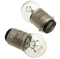Лампа СМ28- 5-1 28V 5Вт индикаторные с цоколем B15d/18 20х37 (в бортовом аэронавигационном оборудовании/САМОЛЁТНАЯ ЛАМПА НАКАЛИВАНИЯ
