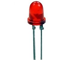 СВЕТОДИОД  5ММ КРАСНЫЙ "АЛ307БМ" 2V, 655nm, 0.9mcd; 10mA