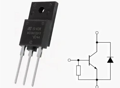 Транзистор биполярный ST1803DHI (MD1803DFX) TO3PF/TO3PML     