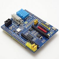МОДУЛЬ: "УМНЫЙ ДОМ"- Плата для ARDUINO UNO и MEGA  интерф: Wi-Fi (CC3 и GPIO контакты) доп.выводы; пит: 3,3/ 5V (перекл.) ; LM393/ P9813/ L9110; 