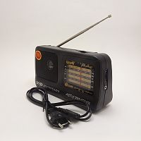 Радиоприемник  аналоговый KIPO KB-409AC  Диапаз.частот:  FM: 64-108MHz/TV: 2-5CH/AM: 530-1600KHz/SW1: 3,2-10MHz/SW2: 10-22MHz; вых.мощн: 200mW;