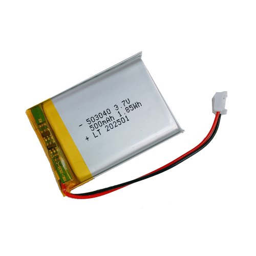 АККУМУЛЯТОР LP 503040-PCM (42х30х5,0мм) 3,7v 500mAh Li-Pol (с платой защиты- PCM), (элемент) с проводами и фирменным штекером;